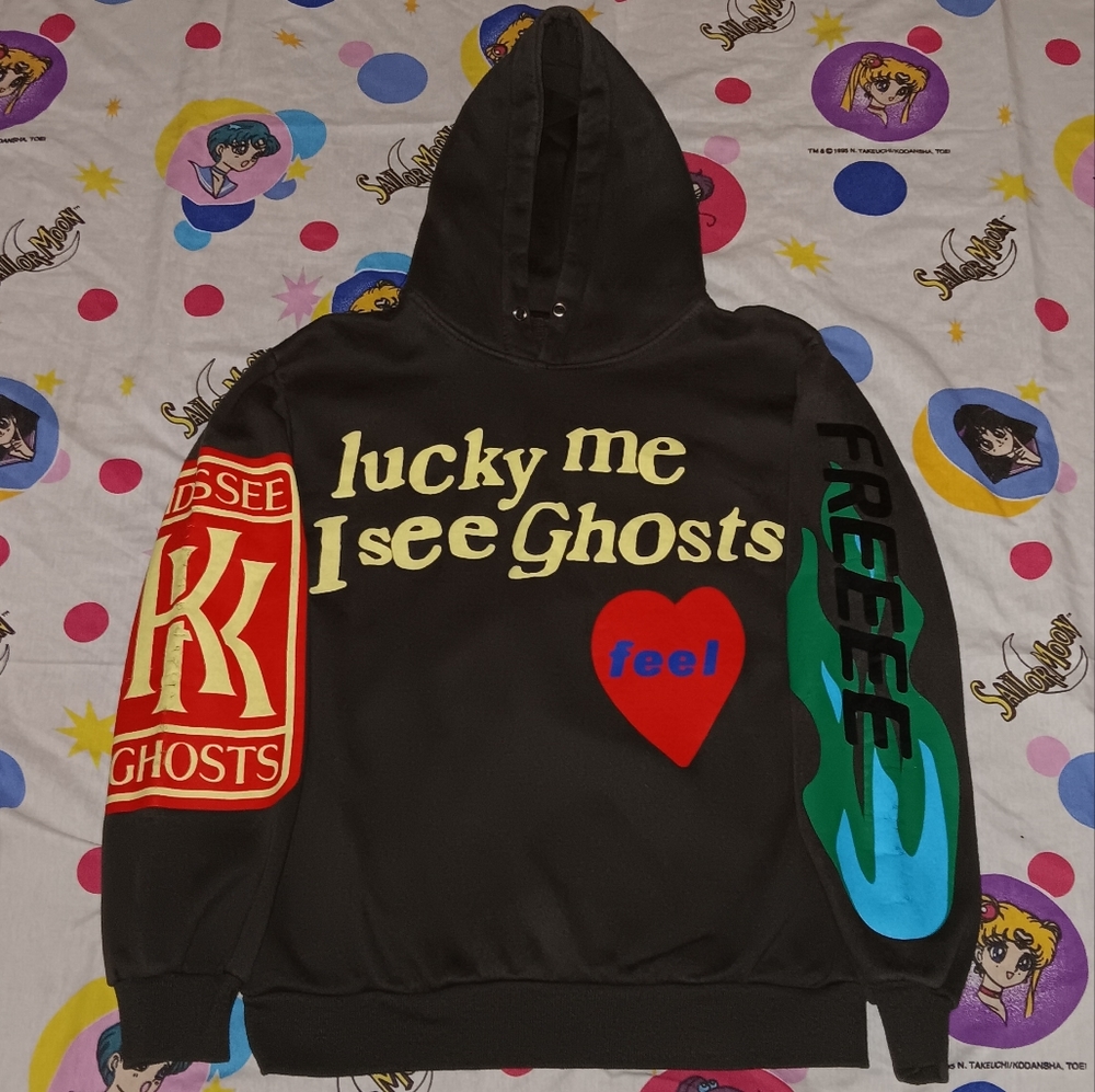 2018 Kanye West Kid Cudi Kids See Ghosts Hoodie Hooded Sweatshirt Camp Flog Gnaw